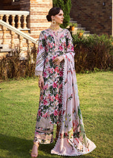 Elaf Chikankari Lawn Unstitched 3 Piece Suit - EL24CL ECT 1A